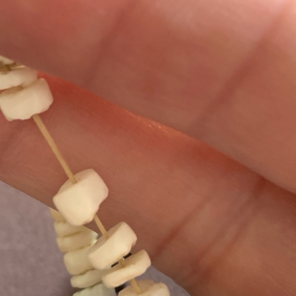 Shark Tooth Necklace & Shell Bracelet Set Beach Surfer Unisex Jewelry - Picture 7 of 8